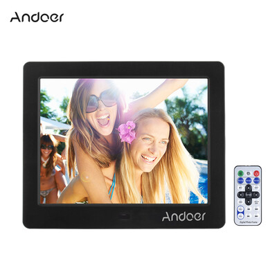Andoer 8" HD Wide Screen High Resolution Digital Photo Picture Frame Alarm Clock MP3 MP4 Movie Player with Remote Control Christ 
Andoer 8" HD Wide Screen High Resolution Digital Photo Picture Frame Alarm Clock MP3 MP4 Movie Player with Remote Control Christ