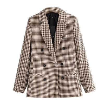 High Quality Women Fashion Blazer Plaid Slim Cardigan Suit Commuter Double Breasted Long Sleeve Blazer
High Quality Women Fashion Blazer Plaid Slim Cardigan Suit Commuter Double Breasted Long Sleeve Blazer