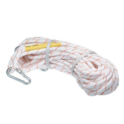 Outdoor Climbing Rope 20M64ft Safety Rope Reflective Rope Afloat Escape Rope with Double Carabiners Fire Rescue Rope
Outdoor Climbing Rope 20M64ft Safety Rope Reflective Rope Afloat Escape Rope with Double Carabiners Fire Rescue Rope
