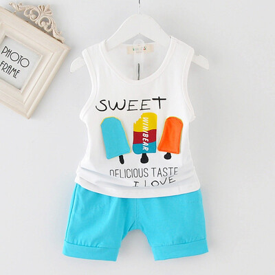 2PcsSet Summer Baby Boys Sleeveless Cartoon Letter Print Tops Blouse VestShorts Casual Outfits Sets
2PcsSet Summer Baby Boys Sleeveless Cartoon Letter Print Tops Blouse VestShorts Casual Outfits Sets