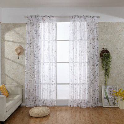 Toponeto Leaves Sheer Curtain Tulle Window Treatment Voile Drape Valance 1 Panel Fabric
Toponeto Leaves Sheer Curtain Tulle Window Treatment Voile Drape Valance 1 Panel Fabric