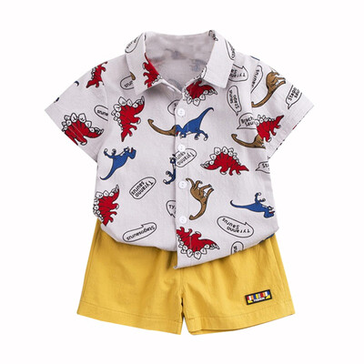 762Summer Children Baby Boys Casual Short Sleeve Cartoon Dinosaur Print T-shirt TopsShorts Set
762Summer Children Baby Boys Casual Short Sleeve Cartoon Dinosaur Print T-shirt TopsShorts Set