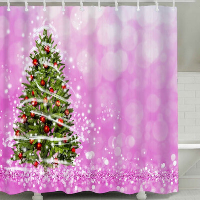 Christmas Shower Curtain Waterproof Mildew Bath Decorative Shower Curtain Set HD Printed Polyester Bath Covers With 12 C-Shape
Christmas Shower Curtain Waterproof Mildew Bath Decorative Shower Curtain Set HD Printed Polyester Bath Covers With 12 C-Shape