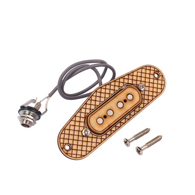 4 Pole Guitar Pickup Maple Wood Humbucker Pickup with 635mm Jack For Cigar Box Guitar
4 Pole Guitar Pickup Maple Wood Humbucker Pickup with 635mm Jack For Cigar Box Guitar