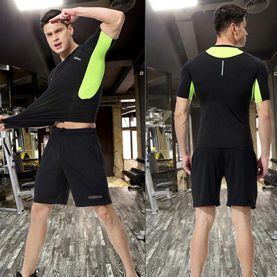 Toponeto Mens Elastic Fitness T-shirt Fast Drying Tops Short Pants Sports Tight Suit
Toponeto Mens Elastic Fitness T-shirt Fast Drying Tops Short Pants Sports Tight Suit
