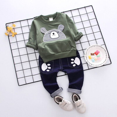 High Quality Autumn Baby Boy Girl Cartoon Bear Print Long Sleeve Sweatshirt Blouse Trousers Casual Outfits Clothes
High Quality Autumn Baby Boy Girl Cartoon Bear Print Long Sleeve Sweatshirt Blouse Trousers Casual Outfits Clothes