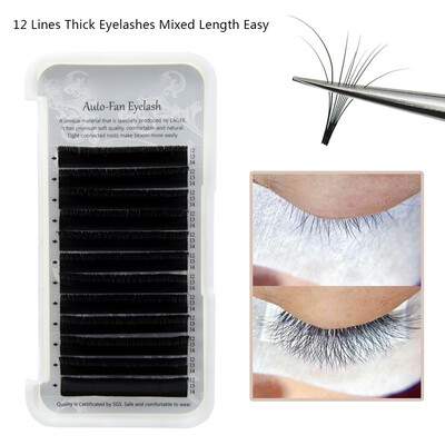 12 Lines Beauty Soft Hair Natural Thick Eyelashes Mixed Length Easy Rapid Fan Blossom Volume Russian Lashes Individual
12 Lines Beauty Soft Hair Natural Thick Eyelashes Mixed Length Easy Rapid Fan Blossom Volume Russian Lashes Individual