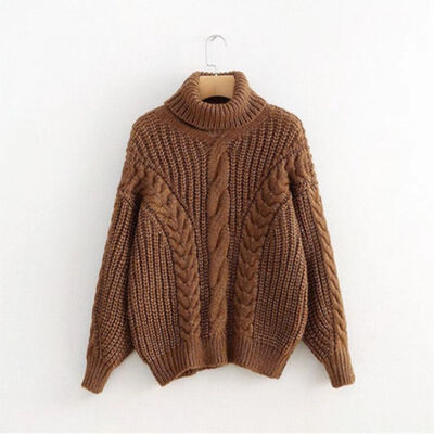 Women High Street Turtleneck Sweaters Knitwear Autumn Winter Pullover Solid Color Yellow Sweater Femme Jumper
Women High Street Turtleneck Sweaters Knitwear Autumn Winter Pullover Solid Color Yellow Sweater Femme Jumper