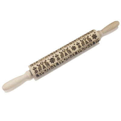 Christmas Wooden Rolling Pins Reindeer Engraved Embossing Decorative Rolling Pin For DIY Cookies Cake Fondant
Christmas Wooden Rolling Pins Reindeer Engraved Embossing Decorative Rolling Pin For DIY Cookies Cake Fondant