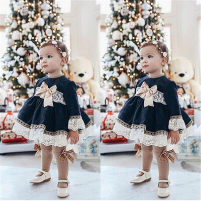 2019 New Spring Casual Baby Girls Lace Bow Princess Dress Cotton Kids Toddler Long Sleeve Sundress
2019 New Spring Casual Baby Girls Lace Bow Princess Dress Cotton Kids Toddler Long Sleeve Sundress