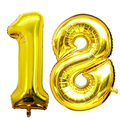 Gobestart Balloon 18th Birthday 40 Inch Giant Foil Balloon Birthday Decor For Party GD
Gobestart Balloon 18th Birthday 40 Inch Giant Foil Balloon Birthday Decor For Party GD
