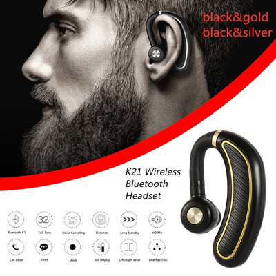 Wireless Bluetooth 50 Earphone Handsfree Headphone Earbuds Business Headset with Mic for IPhone Android Phones
Wireless Bluetooth 50 Earphone Handsfree Headphone Earbuds Business Headset with Mic for IPhone Android Phones