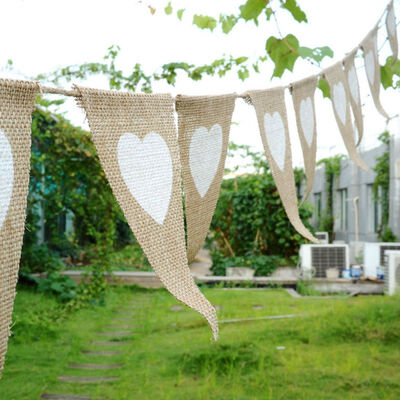 Fabric Banners Imitated Burlap Pennant Banner Flag Bunting Hanging Decoration For Party Decoration
Fabric Banners Imitated Burlap Pennant Banner Flag Bunting Hanging Decoration For Party Decoration