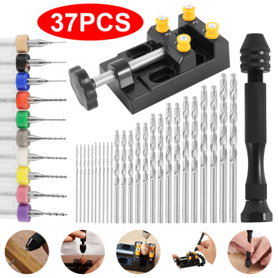 37PCS Drill Bit Set Speed Steel Titanium Coated Twist Drill Bits Round Shank Quick Change Woodworking Tool for Metal
37PCS Drill Bit Set Speed Steel Titanium Coated Twist Drill Bits Round Shank Quick Change Woodworking Tool for Metal