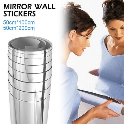 Room Bathroom Mirror Wall Stickers Film Mirror Self Adhesive Stick Wall Decoration 50X100cm 50X200cm
Room Bathroom Mirror Wall Stickers Film Mirror Self Adhesive Stick Wall Decoration 50X100cm 50X200cm
