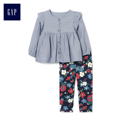 GAP flagship store baby girl youth cloth floral print round neck set 375133 worsted twill 0-3M
GAP flagship store baby girl youth cloth floral print round neck set 375133 worsted twill 0-3M