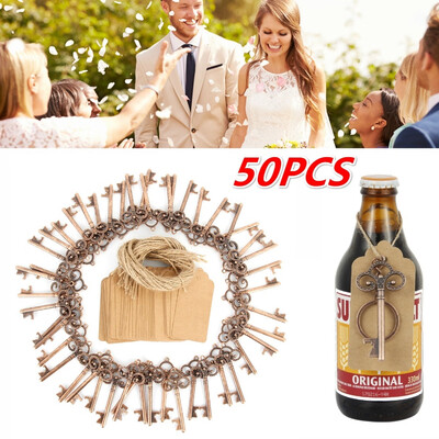 50Pcs Bottle Opener Wedding Souvenirs Beer Opener Keychain with writting Paperboard Tag Card Party Supplies
50Pcs Bottle Opener Wedding Souvenirs Beer Opener Keychain with writting Paperboard Tag Card Party Supplies