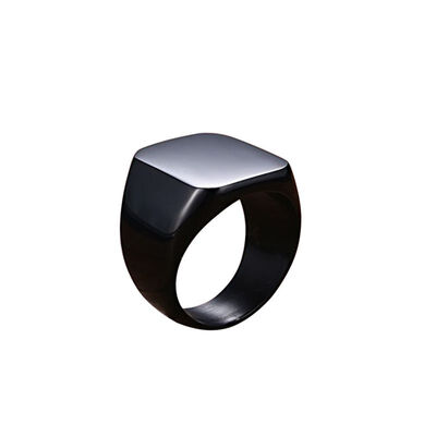 Fashion Rings Square Big Width Signet Rings Titanium Steel Man Silver Black Men Ring Jewelry
Fashion Rings Square Big Width Signet Rings Titanium Steel Man Silver Black Men Ring Jewelry