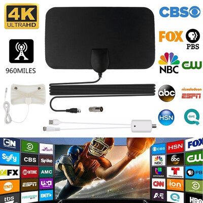 Newer Wide Flat HDTV Antenna-4K HD Antenna Digital TV HDTV Signal Amplifier-960 MILES
Newer Wide Flat HDTV Antenna-4K HD Antenna Digital TV HDTV Signal Amplifier-960 MILES