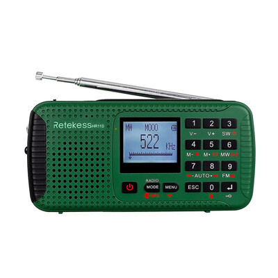 Retekess HR-11S Digital Radio FMMWSW Multi-band Emergency Radio Outdoor Bluetooth Speaker MP3 Recorder Support AUX-IN TF Card US
Retekess HR-11S Digital Radio FMMWSW Multi-band Emergency Radio Outdoor Bluetooth Speaker MP3 Recorder Support AUX-IN TF Card US