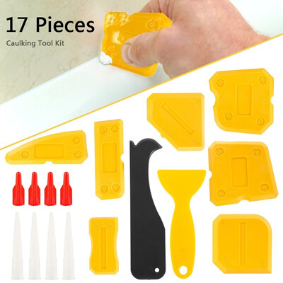 Willstar 17 Pieces Caulking Tool Kit Silicone Sealant Finishing Tool Grout Scraper Caulk Remover&Caulk Nozzle&Caulk Caps
Willstar 17 Pieces Caulking Tool Kit Silicone Sealant Finishing Tool Grout Scraper Caulk Remover&Caulk Nozzle&Caulk Caps