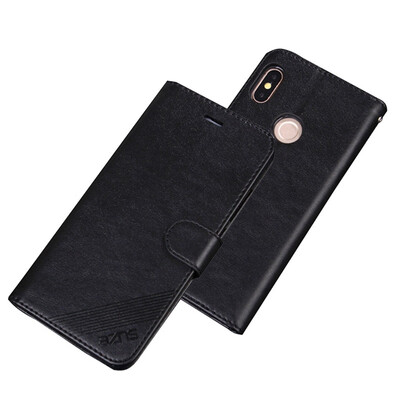MOONCASE Millet Mi A2 Mi 6X Ya Zun Shi TPU Wallet - Black