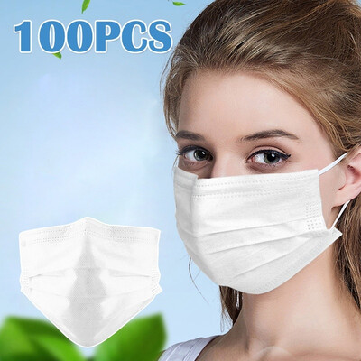 100PCS Disposable Face Mask with Earloops 3 Ply Safety Face Masks Dust Mask Flu Face Masks
100PCS Disposable Face Mask with Earloops 3 Ply Safety Face Masks Dust Mask Flu Face Masks