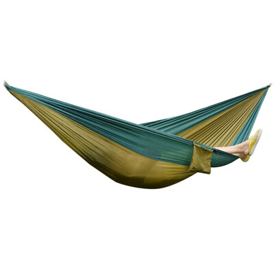 2 Person Hammock Assorted Color Portable Parachute Nylon Fabric for Indoor Outdoor Use
2 Person Hammock Assorted Color Portable Parachute Nylon Fabric for Indoor Outdoor Use