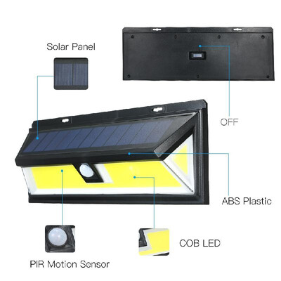 90LEDS180COB LEDS Solar Power PIR Motion Sensor 3 Modes Wall Light Outdoor Yard Garden Lamp Waterproof
90LEDS180COB LEDS Solar Power PIR Motion Sensor 3 Modes Wall Light Outdoor Yard Garden Lamp Waterproof