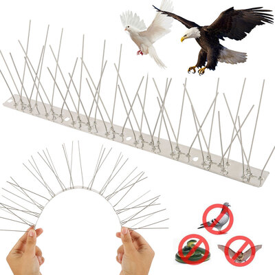 Anti-climbing Safety Fence Stainless Steel Anti-bird Spike Nail Bird Repellent Deterrent Nail Cover Set of 14
Anti-climbing Safety Fence Stainless Steel Anti-bird Spike Nail Bird Repellent Deterrent Nail Cover Set of 14