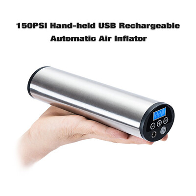 Lixada Hand-Held 12V Electric Mini Air Inflator with 150PSI Rechargeable Battery Digital Display Tire Pressure Monitor&Preset
Lixada Hand-Held 12V Electric Mini Air Inflator with 150PSI Rechargeable Battery Digital Display Tire Pressure Monitor&Preset