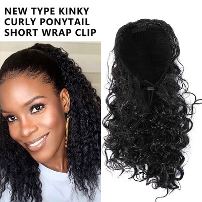 Womens Fashion African American Drawstring Puff Afro Kinky Curly Ponytail Short Wrap Clip In Synthetic Ponytail Hair Extensions
Womens Fashion African American Drawstring Puff Afro Kinky Curly Ponytail Short Wrap Clip In Synthetic Ponytail Hair Extensions