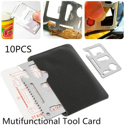 10PCS Multifunctional Tool Card Muti Function In 1 with Cover Survival Card Knife
10PCS Multifunctional Tool Card Muti Function In 1 with Cover Survival Card Knife