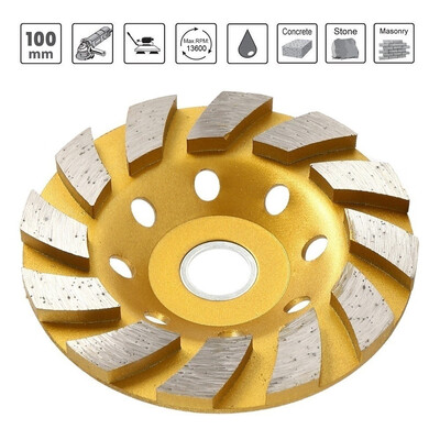 4 Inch 100mm Diamond Segment Grinding Wheel Cup Disc Grinder Concrete Granite Stone Cut
4 Inch 100mm Diamond Segment Grinding Wheel Cup Disc Grinder Concrete Granite Stone Cut