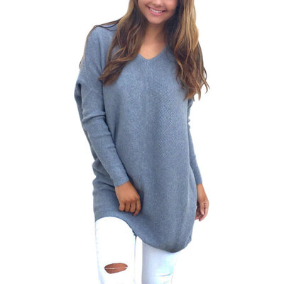 2017 Women V-Neck Chunky Knitted Oversized Baggy Sweaters Thin Jumper Tops Outwear jeaz
2017 Women V-Neck Chunky Knitted Oversized Baggy Sweaters Thin Jumper Tops Outwear jeaz