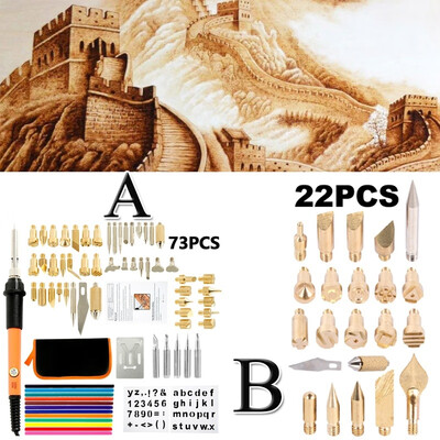 2273 Pcs Adjustable Temperature Pyrography Soldering Iron Set Wood Branding Iron Carving Pyrography Pen Kit
2273 Pcs Adjustable Temperature Pyrography Soldering Iron Set Wood Branding Iron Carving Pyrography Pen Kit