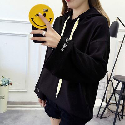 CITYPLUS 2019 new embroidered letter top loose large size hooded pullover sweater female CWWY191219 black M
CITYPLUS 2019 new embroidered letter top loose large size hooded pullover sweater female CWWY191219 black M