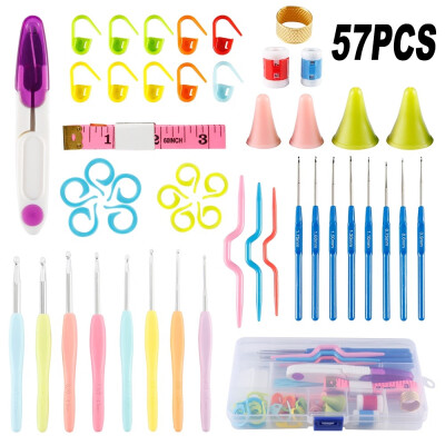 Crochet Set 57 Pin Knitting Multicolor Crochet Hooks Needle Yarn Tool DIY Crafts Sewing
Crochet Set 57 Pin Knitting Multicolor Crochet Hooks Needle Yarn Tool DIY Crafts Sewing