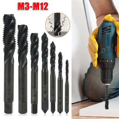 Willstar 7Pcsset M3 M4 M5 M6 M8 M10 M12 Spiral Hand Thread Tap Screw Spiral Point Thread Metric Plug Drill Bits Hand Tools
Willstar 7Pcsset M3 M4 M5 M6 M8 M10 M12 Spiral Hand Thread Tap Screw Spiral Point Thread Metric Plug Drill Bits Hand Tools
