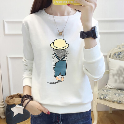 Long Yue womens 2019 spring new long-sleeved T-shirt female Korean version of the loose round neck pullover shirt student sweater LWTC191364 white
Long Yue womens 2019 spring new long-sleeved T-shirt female Korean version of the loose round neck pullover shirt student sweater LWTC191364 white