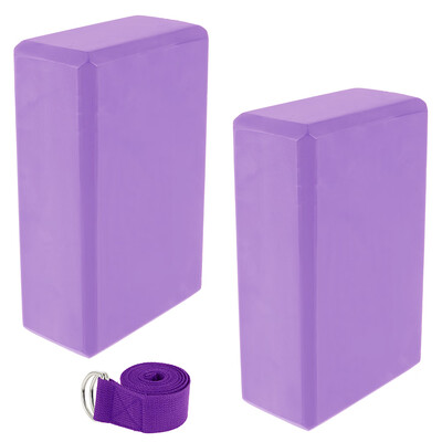Willstar 2PCS Yoga Blocks&Strap Set High Density Yoga Bricks Support Deepen for Yoga P
Willstar 2PCS Yoga Blocks&Strap Set High Density Yoga Bricks Support Deepen for Yoga P