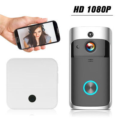 WiFi Smart Wireless Security DoorBell Smart HD 1080P Visual Intercom Recording Video Door Phone Remote Home Monitoring Night Visio
WiFi Smart Wireless Security DoorBell Smart HD 1080P Visual Intercom Recording Video Door Phone Remote Home Monitoring Night Visio