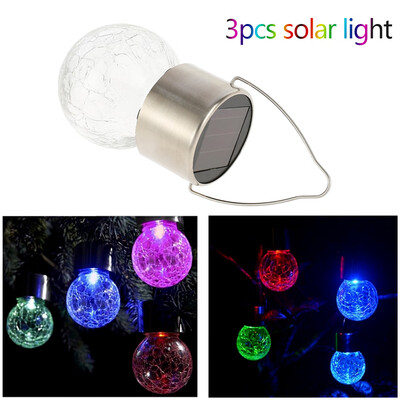 Willstar 3Pcs Outdoor Solar Hanging Light Colorful Crackle Glass Ball Lamp Fairy Landscape Patio Garden Jar
Willstar 3Pcs Outdoor Solar Hanging Light Colorful Crackle Glass Ball Lamp Fairy Landscape Patio Garden Jar