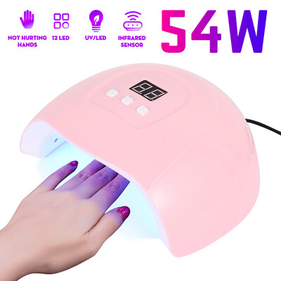 54W 18LED Smart Infrared Sensor UV Sunlight Nail Dryer Lamp Gel Polish Curing Timing Manicure Machine USB 3 Timers
54W 18LED Smart Infrared Sensor UV Sunlight Nail Dryer Lamp Gel Polish Curing Timing Manicure Machine USB 3 Timers
