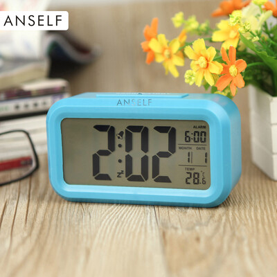 Anself LED Digital Alarm Clock Repeating Snooze Light-activated Sensor Backlight Time Date Temperature Display White
Anself LED Digital Alarm Clock Repeating Snooze Light-activated Sensor Backlight Time Date Temperature Display White