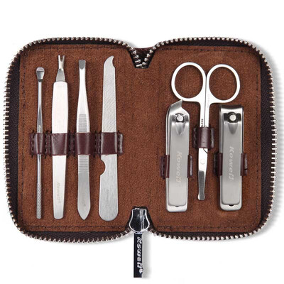 Korea Kowell Han Kewei Stainless Steel Nail Clipper Set Splash Nail Clip Personal Care Repair Capacity Combination 7 Piece Set KB703 Dark Brown
Korea Kowell Han Kewei Stainless Steel Nail Clipper Set Splash Nail Clip Personal Care Repair Capacity Combination 7 Piece Set KB703 Dark Brown