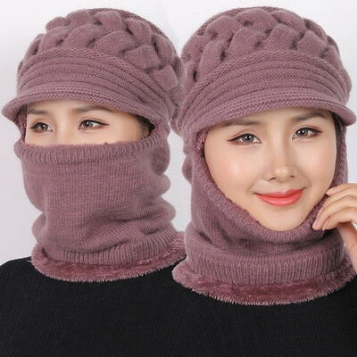 Willstar Winter Female Lady Woolen Hat Plus Velvet Thickening Warm Windproof Cycling Hat Knit Beanie Fur Scarf Crochet Cap
Willstar Winter Female Lady Woolen Hat Plus Velvet Thickening Warm Windproof Cycling Hat Knit Beanie Fur Scarf Crochet Cap