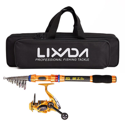 Lixada Spinning Fishing Reel&Rod Combo Portable Telescopic Fishing Pole Reel Set with Fishing Tackle Bag Carrier Case for Sea
Lixada Spinning Fishing Reel&Rod Combo Portable Telescopic Fishing Pole Reel Set with Fishing Tackle Bag Carrier Case for Sea