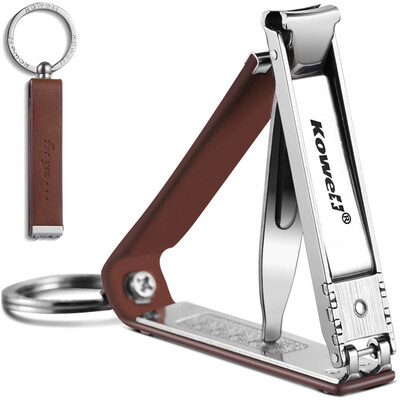 Korea Kowell Han Kewei nail clipper stainless steel nail clippers nail set key ring washable BK-FC100 non-slip leather case brown import
Korea Kowell Han Kewei nail clipper stainless steel nail clippers nail set key ring washable BK-FC100 non-slip leather case brown import