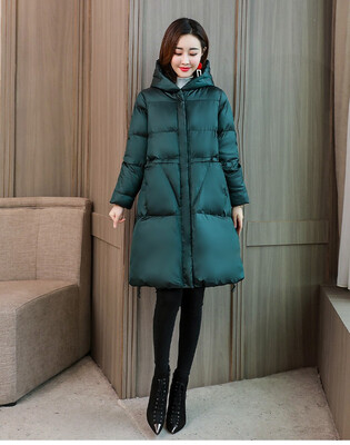 Down coat womens long section casual slim cotton jacket jacket 
Down coat womens long section casual slim cotton jacket jacket